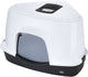 Ebi eclipse 70 - hoekkattenbak - gesloten - koolfilter - 70x56x46cm zwart