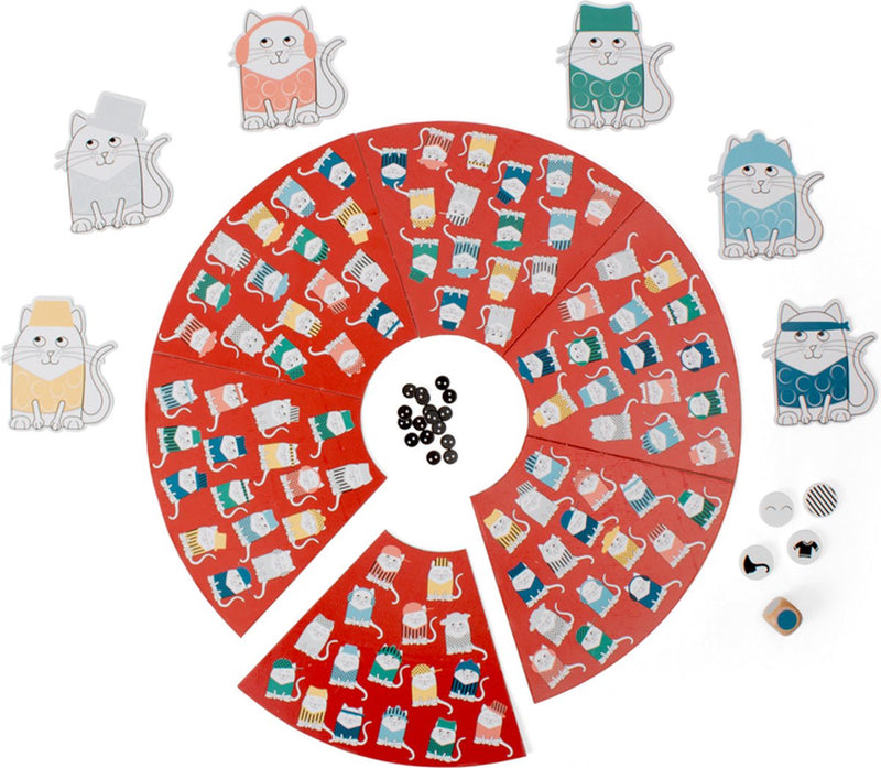 Load image into Gallery viewer, Bs toys poezen met hoeden - kinderspel
