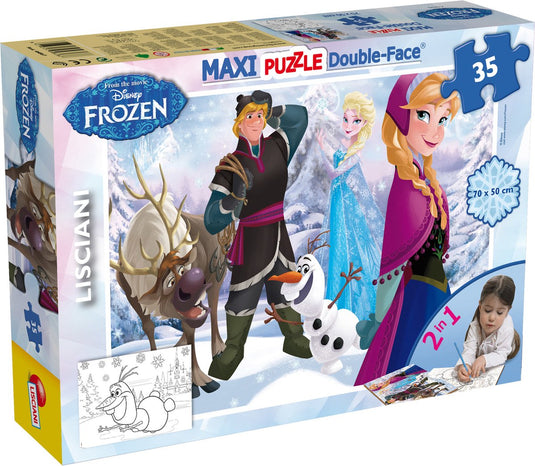 Lisciani disney puzzle df maxi floor 35 frozen playing on the ice
