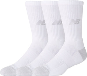 New balance active crew socks 3 pack unisex sportsokken - white