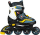 Nijdam inline skates verstelbaar - 33-37 - game patrol - blauw zwart