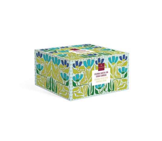 Domori | paascake gianduja cream – luxe italiaanse colomba met hazelnootvulling – 500 gram