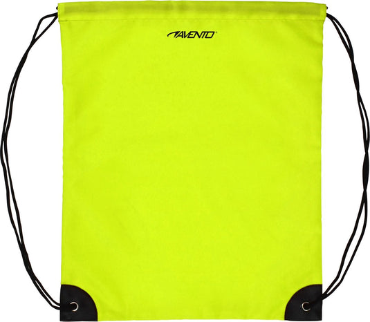 Avento rugzak met trekkoorden - fluorgeel
