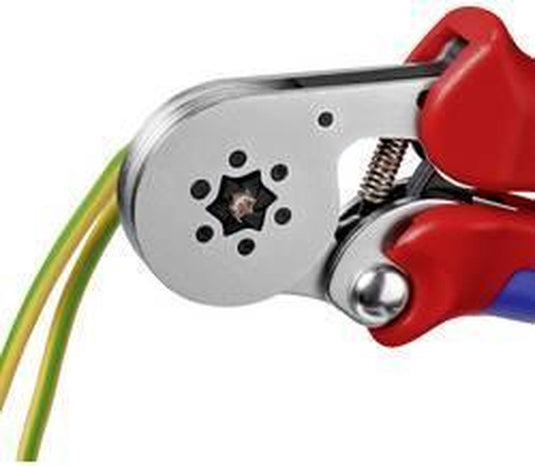 Knipex zelfinstellende krimptang voor adereindhulzen | met zij-invoering - 975514