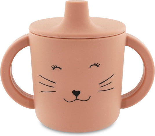 Trixie tuitbeker - mrs. cat - drinkbeker voor baby - antilek beker - voor baby's vanaf 4 maanden - van siliconen - geschikt voor de vaatwasser