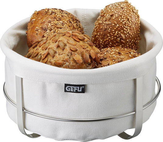 Gefu brunch broodmand - opvouwbaar - katoen rvs