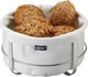 Gefu brunch broodmand - opvouwbaar - katoen rvs