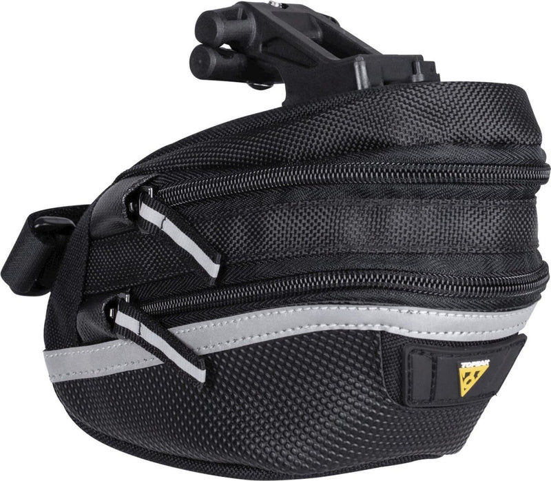 Load image into Gallery viewer, Topeak zadeltas WP II M, Zwart, Waterafstotend, Polyester, Adapter, 1,25L, QuickClick, Reflecterend, 152g

