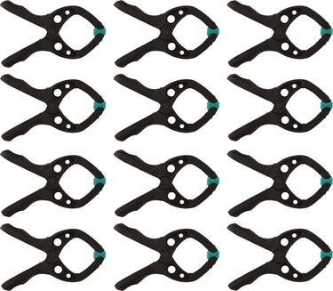 Wolfcraft - 12 veerklemmen mini 30mm - veerklem - zeilklem - marktklem - extra sterk - zeilklemmen - 8653000
