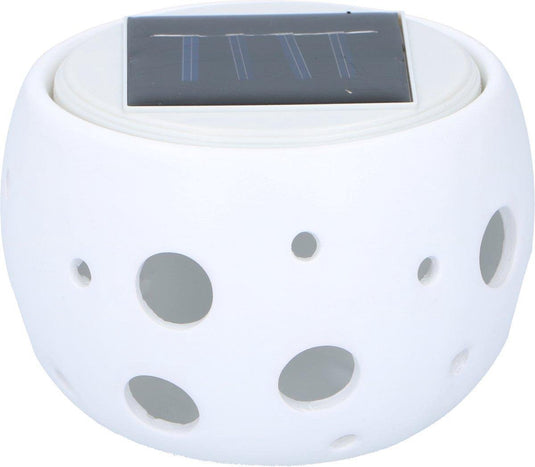 Grundig tuinlamp – verandert van kleur - led – keramiek – solar - 10x7cm