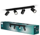Philips led philips kosipo opbouwspot - 4-lichts - zwart