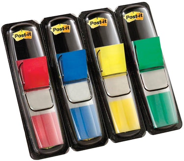 Post-it ® index small - standaard dispenser - rood, blauw, geel, groen
