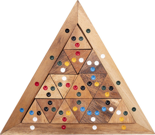 Longfield trimatch – houten denkspel – logisch puzzelspel – kleuren combinatie spel – educatief strategiespel – engelhart