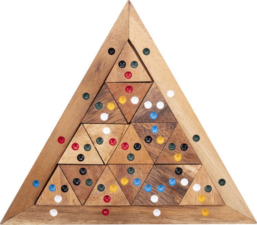 Longfield trimatch – houten denkspel – logisch puzzelspel – kleuren combinatie spel – educatief strategiespel – engelhart