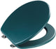 Wenko wc bril prima - mat donkergroen mdf - fsc hout - rvs scharnieren - toiletbril - toiletzitting - donkergroen