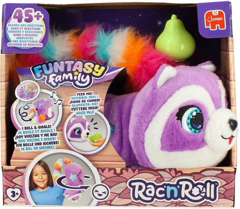Load image into Gallery viewer, Funtasy family jumbo rac'n'roll interactieve rollende knuffel

