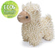 Beeztees eco honden knuffel schaapje jovi - honden speelgoed - zonder piep - 100% gerecycled - beige - 26x6x21 cm