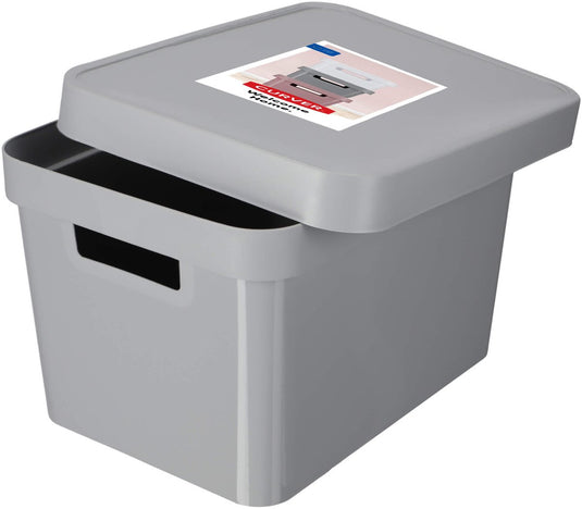 Curver infinity - opbergbox met deksel - 17l grijs