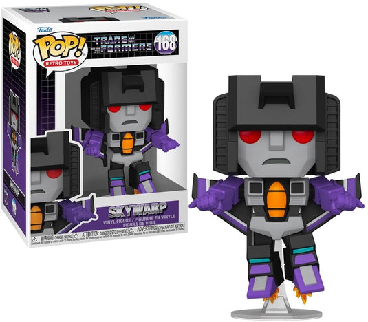 Funko pop! retro toys transformers skywarp #168 vinyl figure 9cm