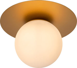 Lucide tricia - plafonnière (plafondlamp) - ø 25 cm - 1xe27 - mat goud messing