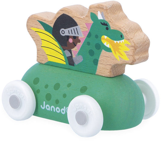 Janod - cross roads - houten drakenauto