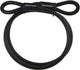 Masterlock staalkabel met lussen 3m x ø10mm zwart vinyl
