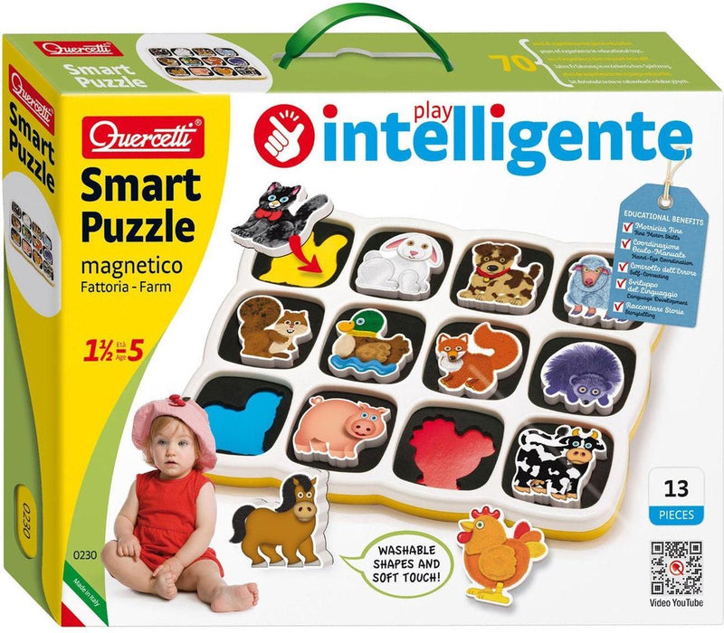 Load image into Gallery viewer, Quercetti vormenpuzzel boerderij junior 12 stukjes
