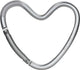 Dooky universal hook tassenhaak hartvorm silver (mat)