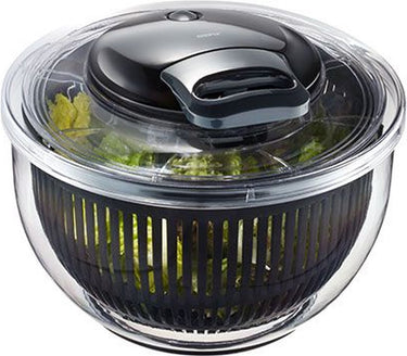 Gefu pullit slacentrifuge 4,5 liter – transparant zwart – met trekkoord en stopknop – ø 25 cm