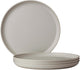 Mepal plat bord silueta - 4 stuks - dinerborden - nordic white