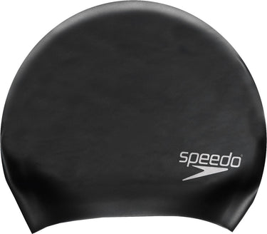 Speedo long hair cap badmuts - zwart