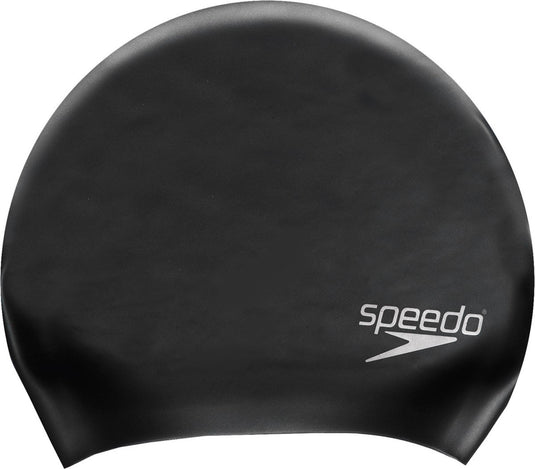 Speedo long hair cap badmuts - zwart
