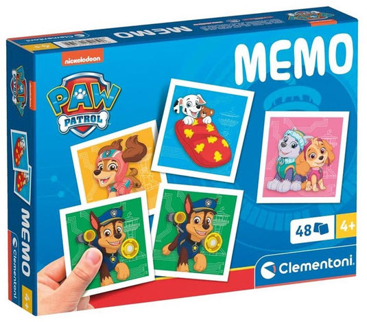 Clementoni - voor kinderen - paw patrol - 48 kaarten - spel - educatief speelgoed - vanaf 4 jaar