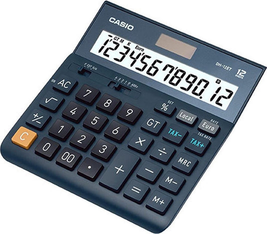 Casio rekenmachine dh-12et blauw