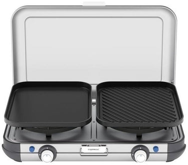Campingaz kitchen 2 grill and go cv - luxe camping kooktoestel – gas stove - grijs