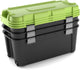 Keter totem opbergbox - 2x140l - 79,5x59,7x40,8cm - zwart groen