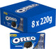 Oreo original koekjes chocolade cacao met vanille crèmevulling - doos 8 x 220g (10 x 22g) - chocoladekoeken - koek voor onderweg - familie verpakking - groot verpakking