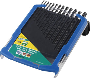 Wolfcraft - 13 delige metaalboorset hss gewalst - metaalboor ø 2–8 mm - metaal boor - 7106000