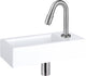 Differnz fonteinkraan gebogen 19cm mat chroom