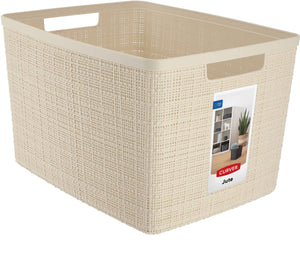 Curver jute mandje l - 20 liter - offwhite
