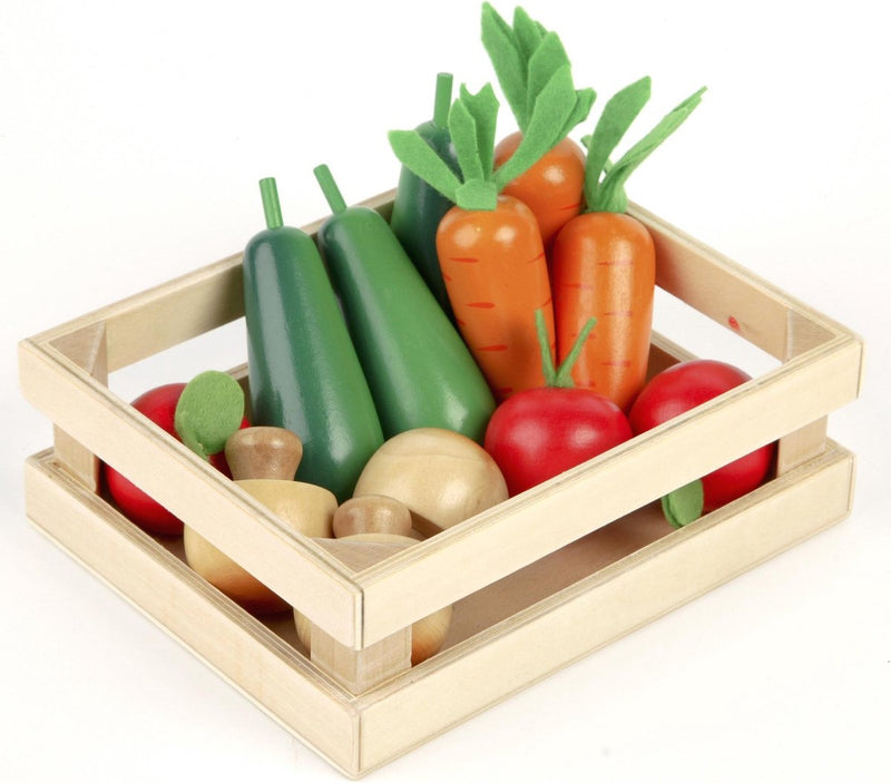 Load image into Gallery viewer, Tidlo houten kratje met groente
