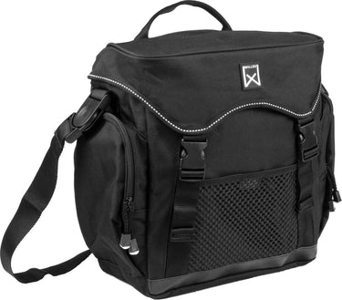 Willex pakaftas xl - enkele fietstas - 17liter- zwart - sportie - met schouderband