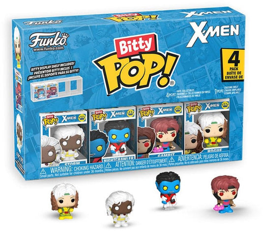 Funko x-men bitty pop! vinyl figure 4-pack gambit 2,5 cm mini-figuur - 2cm