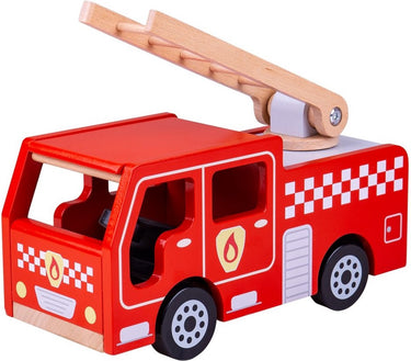 Bigjigs houten brandweerwagen