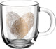 Leonardo emozione glas 400 ml - vingerafdruk hart