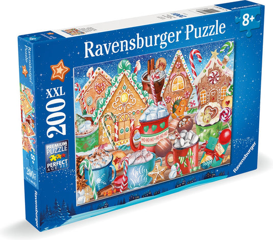 Ravensburger puzzel candy canes and cocoa - legpuzzel - 200 stukjes