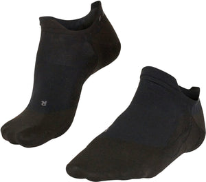 Falke go5 invisible anti-blaar katoen functioneel materiaal golfsokken heren zwart - maat 39-41