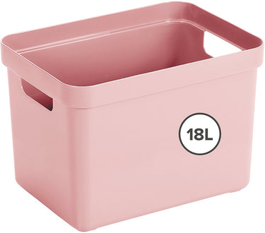 Sunware sigma home opbergbox 18l - 35x24.6x24.3 cm - roze