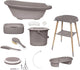 Bébé-jou badset 8 delig sense edition chalk brown