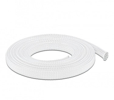 Delock gevlochten mouw rekbare 10 m x 12 mm wit